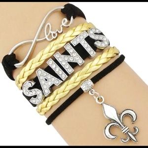 New Orleans Saints Infinity Bracelet